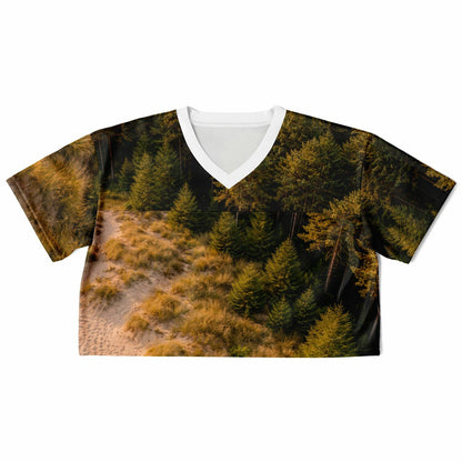 Dune Forest - Athletic Crop Top