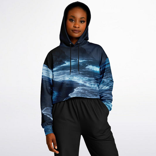 Lucent Tide - Crop Hoodie