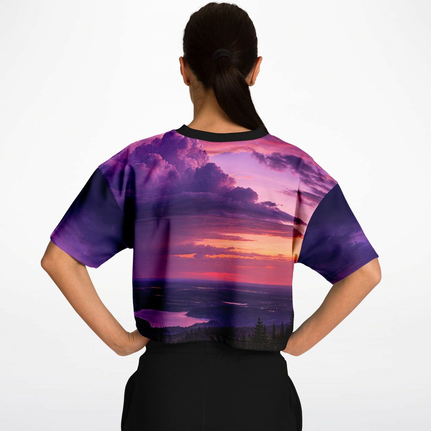 Opposite Sunset - Athletic Crop Top