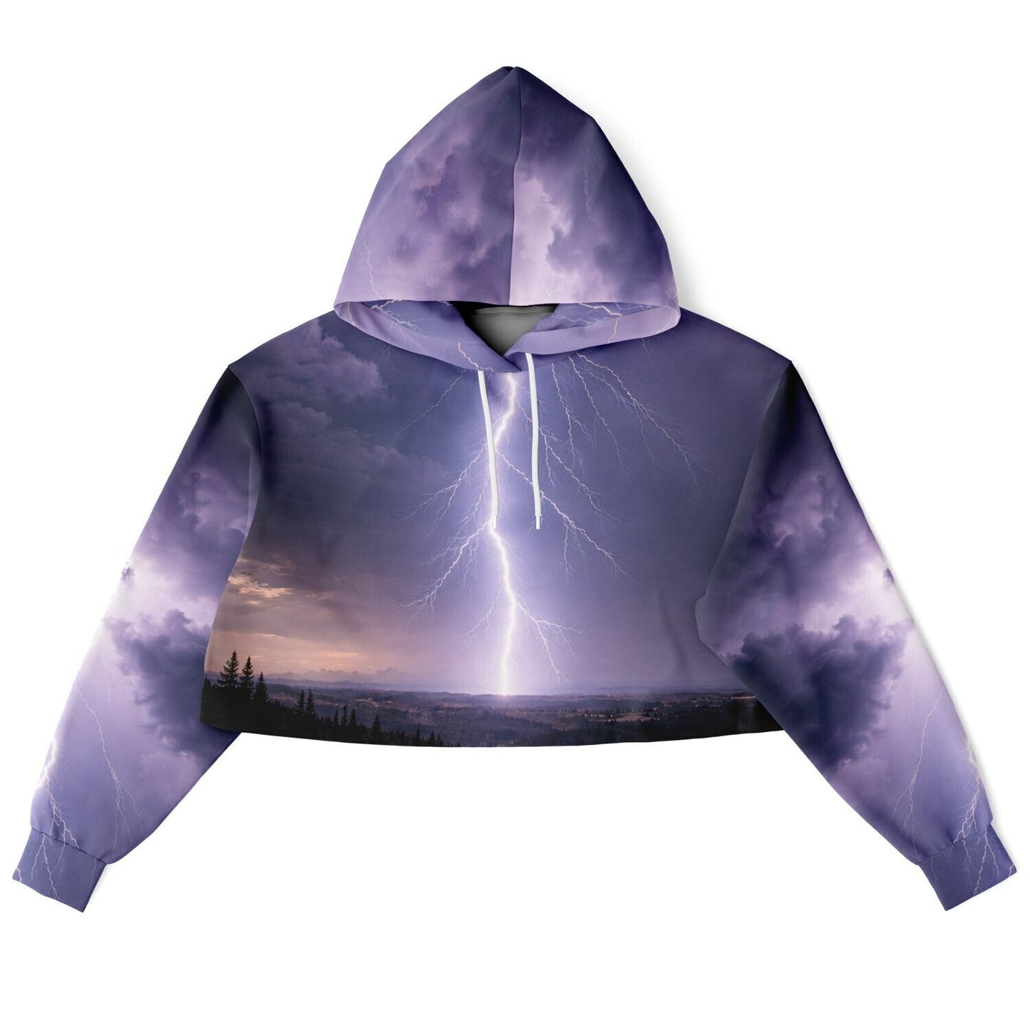Electric Sky - Crop Hoodie
