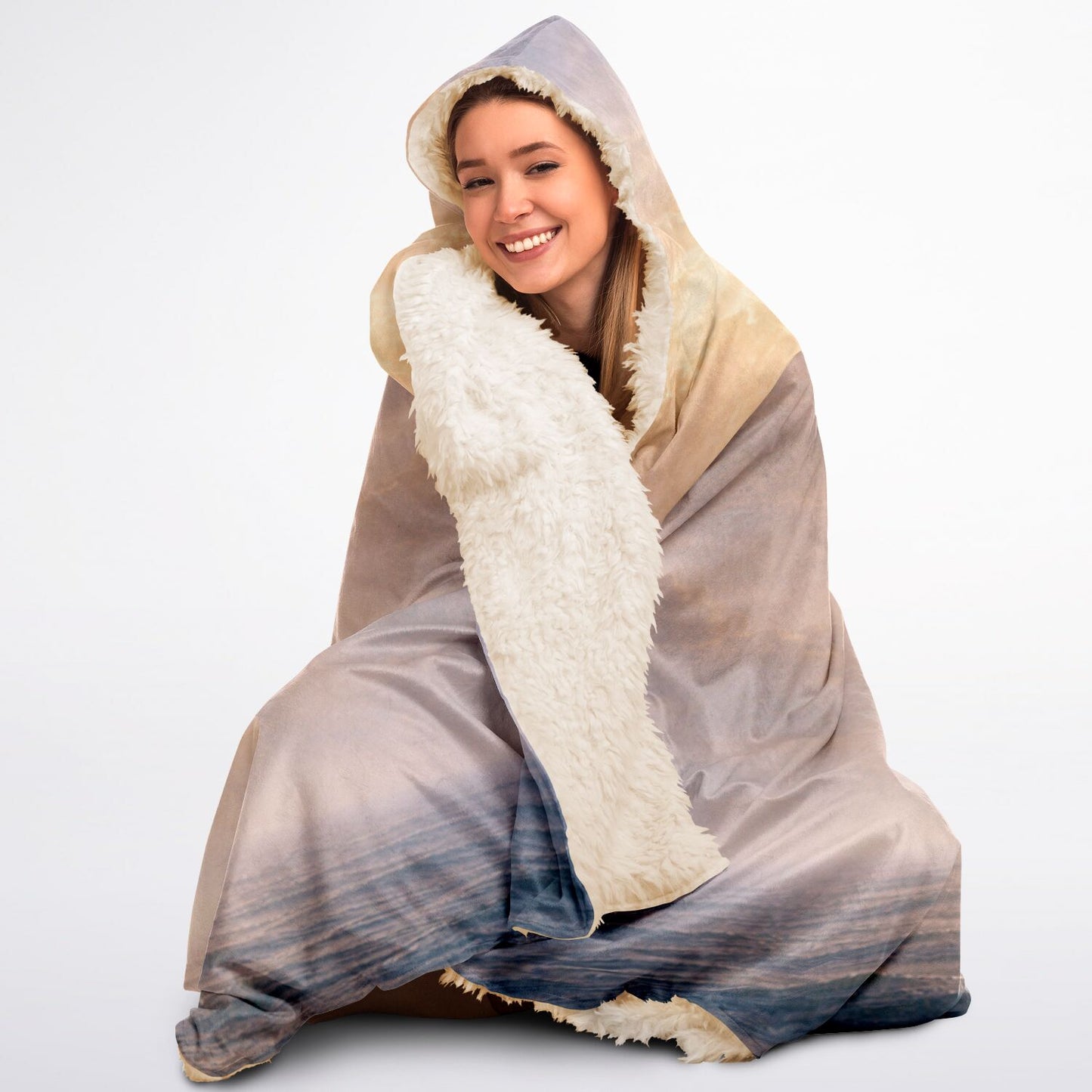 Not too high, not too low (Icarus) - Hooded Blanket