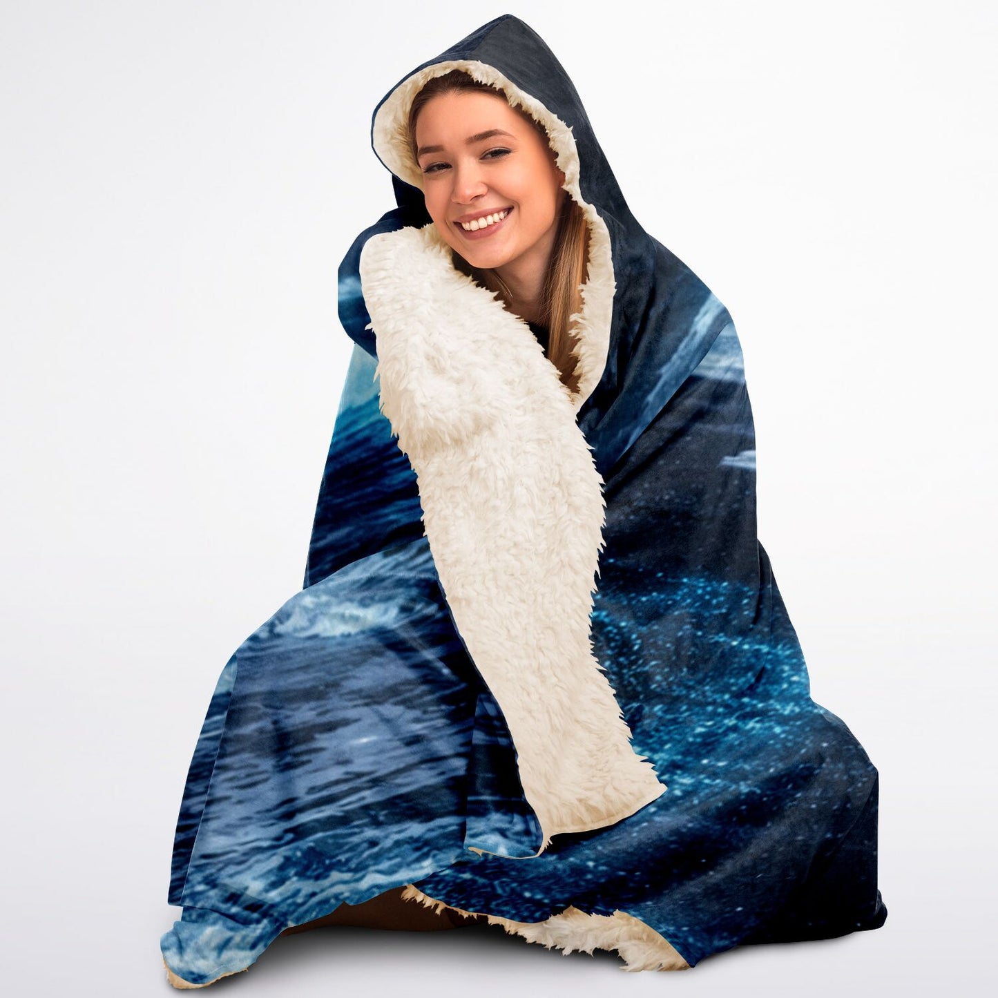 Lucent Tide - Hooded Blanket