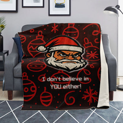 Skeptical Santa - Premium Decoration Blanket