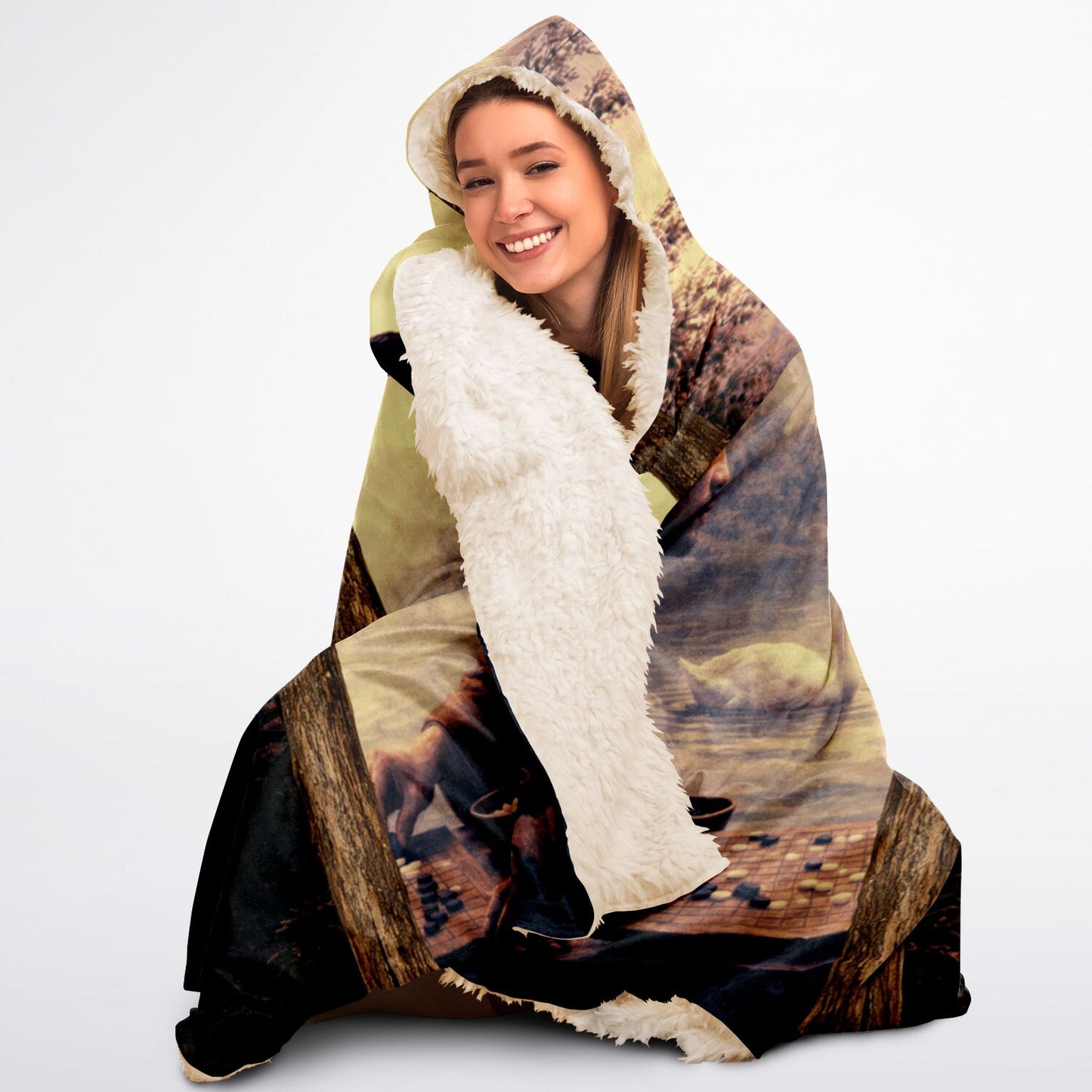 Distraction and focus - Hooded Blanket