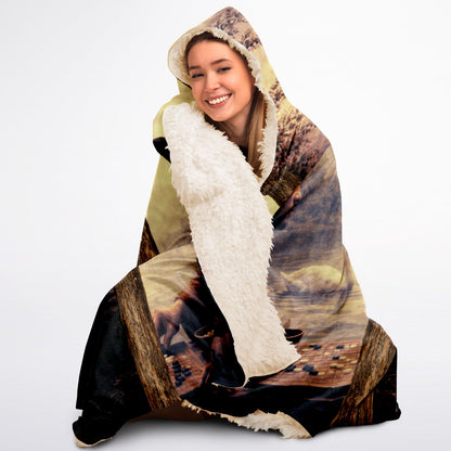 Distraction and focus - Hooded Blanket