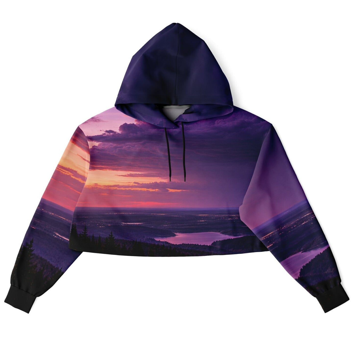 Opposite Sunset - Crop Hoodie