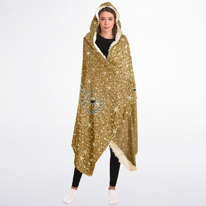 Ancient Wisdom - Hooded Blanket (gold)