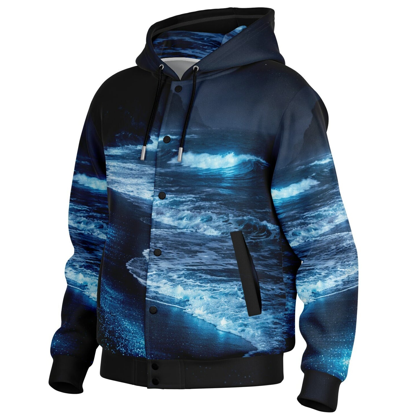 Lucent Tide - Button Hoodie