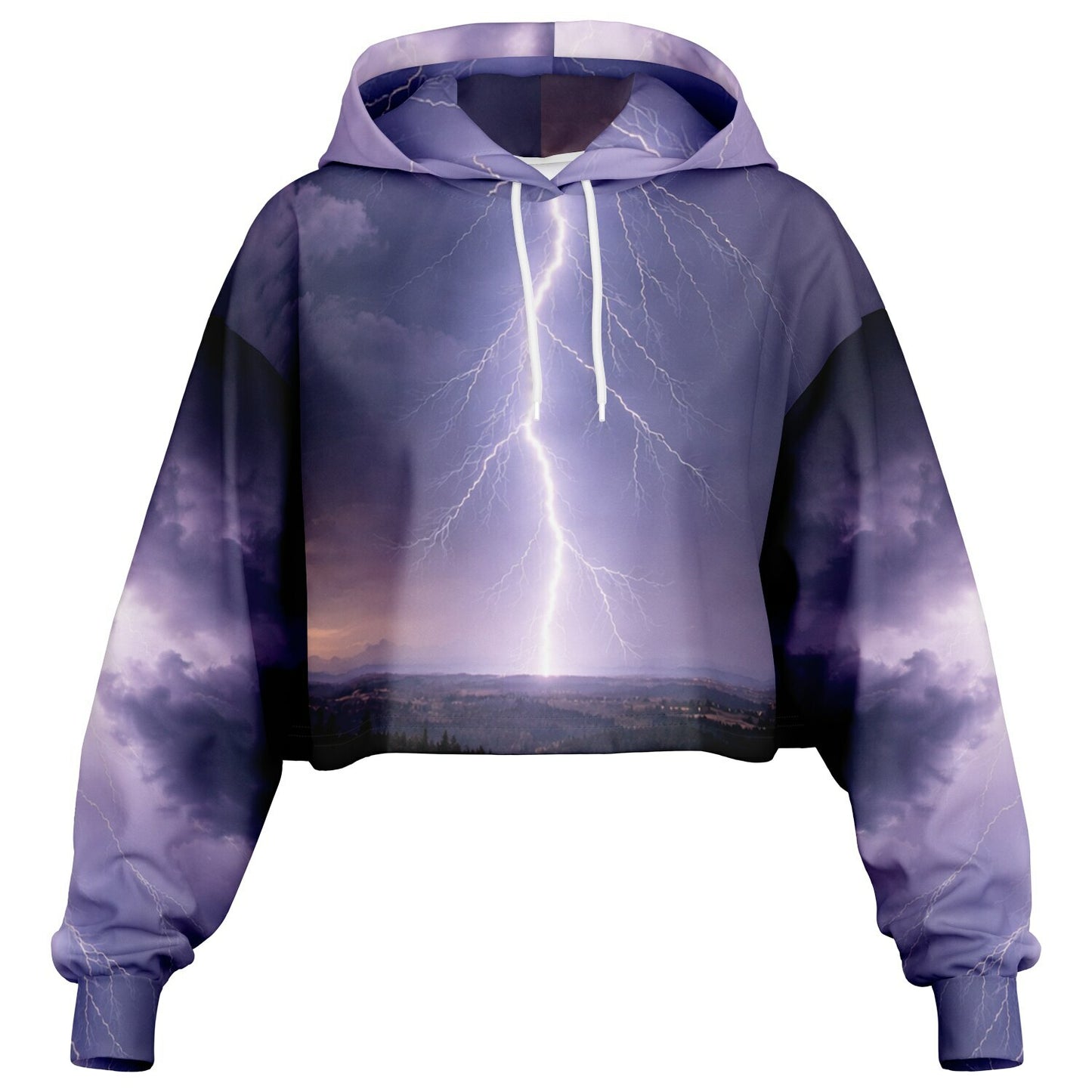 Electric Sky - Crop Hoodie