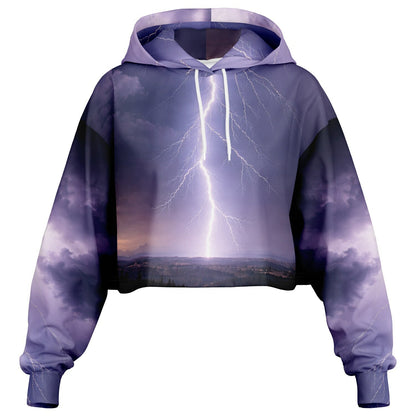 Electric Sky - Crop Hoodie