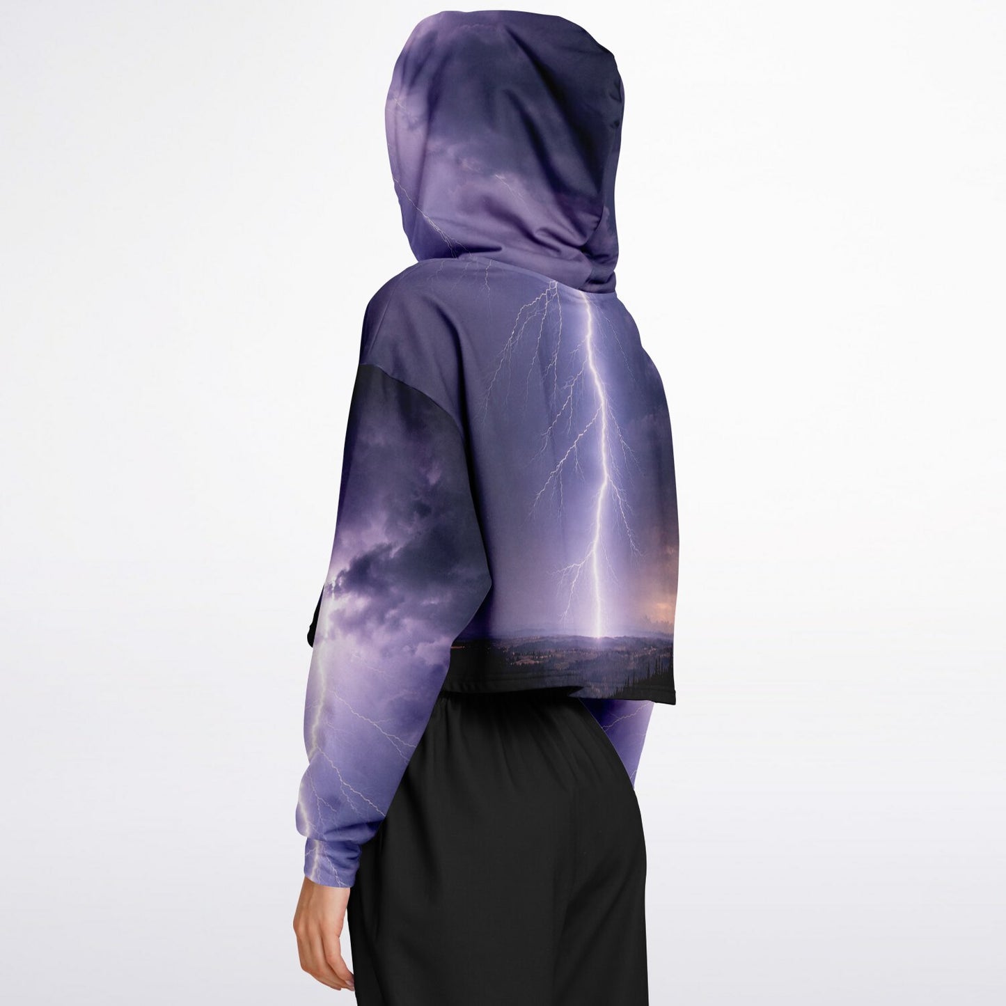 Electric Sky - Crop Hoodie