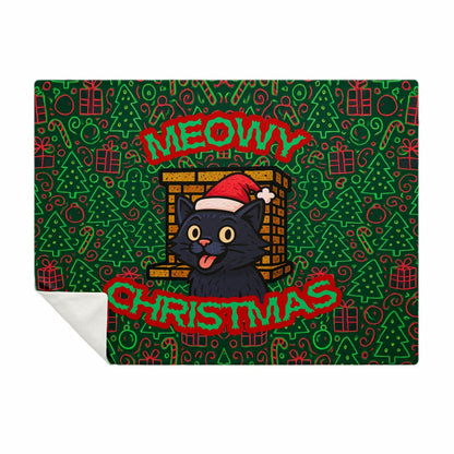 Meowy Christmas - Premium Decoration Blanket