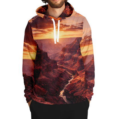 Iron Sunset - Athletic Hoodie
