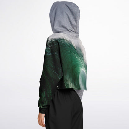 Wave Filter - Crop Hoodie