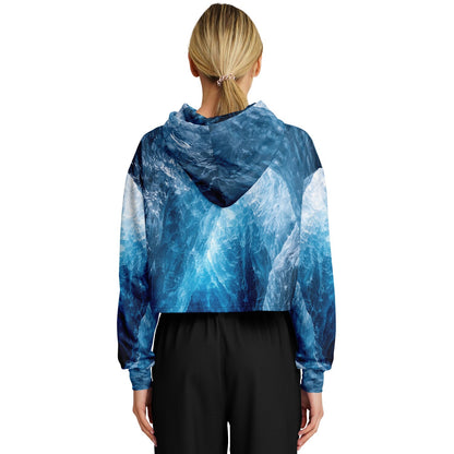Glacial Core - Crop Hoodie